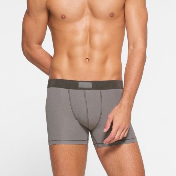 Skims Cotton 3” Inseam Boxer Brief Heather Multi NWT in packaging - Picture 1 of 8